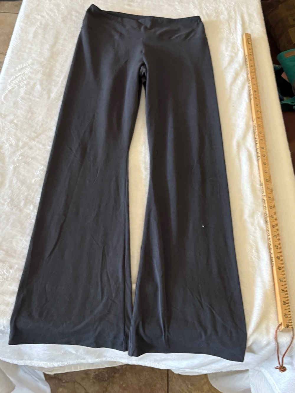 Marika Black Wide-Leg Lounge Pants